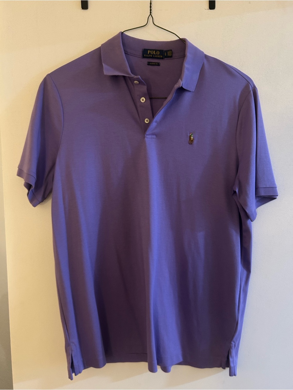 Polo by Ralph Lauren Men's Purple Short-Sleeve Polo